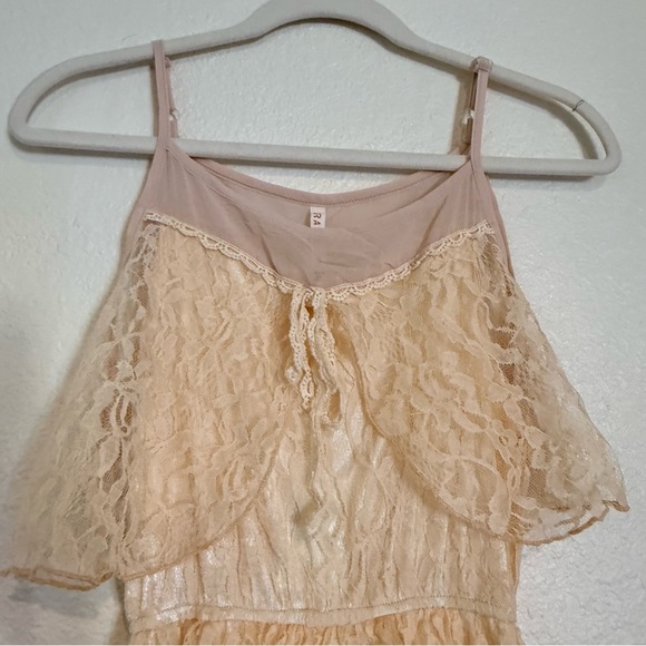 RAGA Woman's Lace Tiered Maxi Dress Size S - Picture 2 of 12